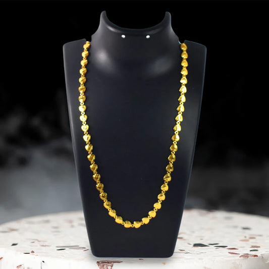 Gold Platted Necklace Handmade Brass Chain