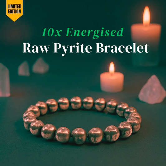 Energized Raw Pyrite Bracelet - Wealth Attractor