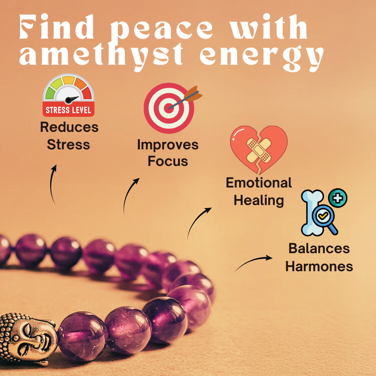 Amethyst Bracelet - Stress Killer