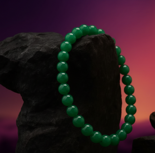 Green Jade Bracelet - For Sharp Mind & Academic Success