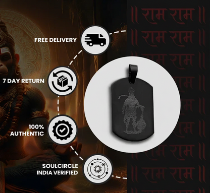 Hanuman Chalisa Kavach (Black)