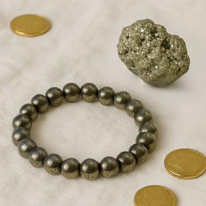 Dhan Varsha Combo (Pyrite Bracelet + Pyrite Stone)