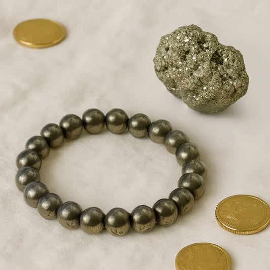 Dhan Varsha Combo (Pyrite Bracelet + Pyrite Stone)