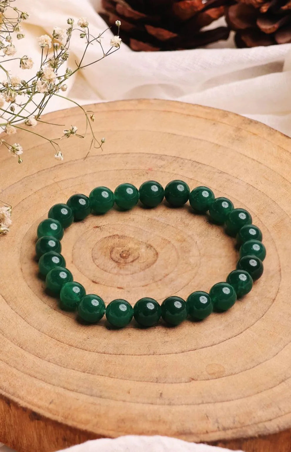 Green Jade Bracelet - For Sharp Mind & Academic Success