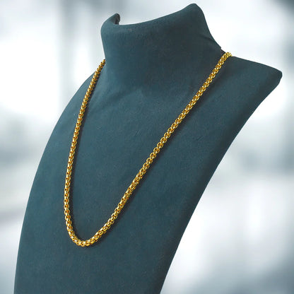 Gold Plated Rope Chain for Men and Women