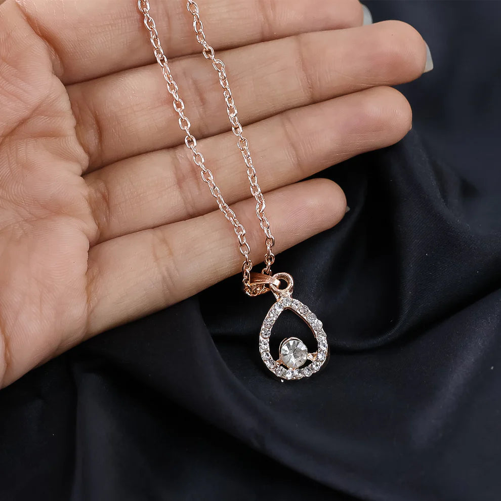 Teardrop Pendant Necklace Jewellery For Women And Girls