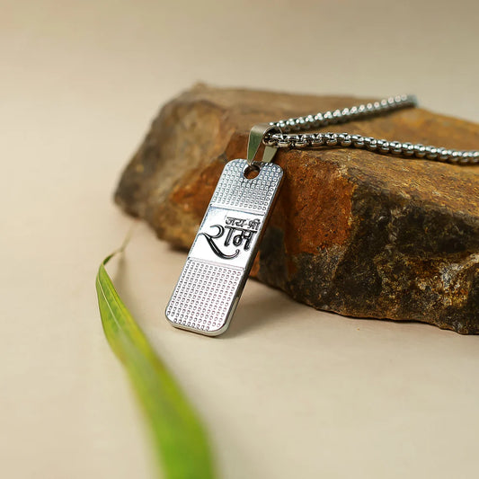 Silver Plated Ram Pendant With Chain For Men And Women