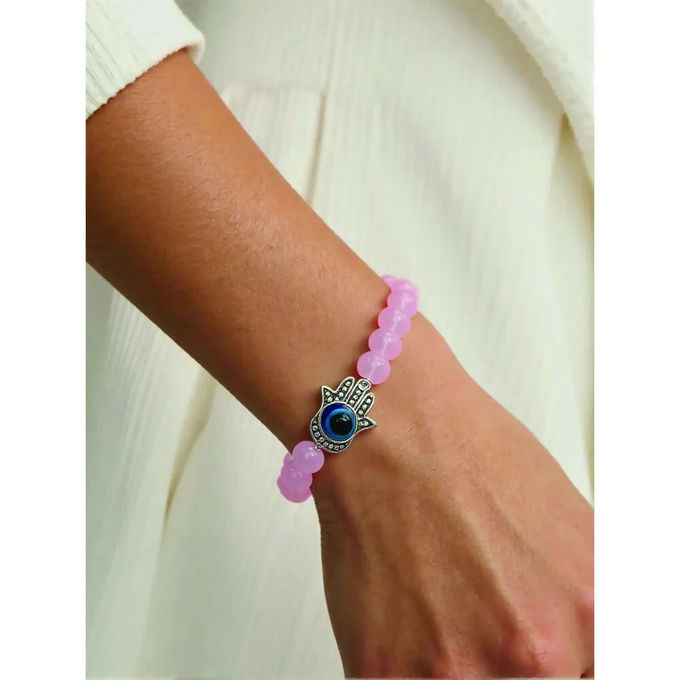 Love Attraction Bracelet with Reiki Chakra (Original Rose Quartz)