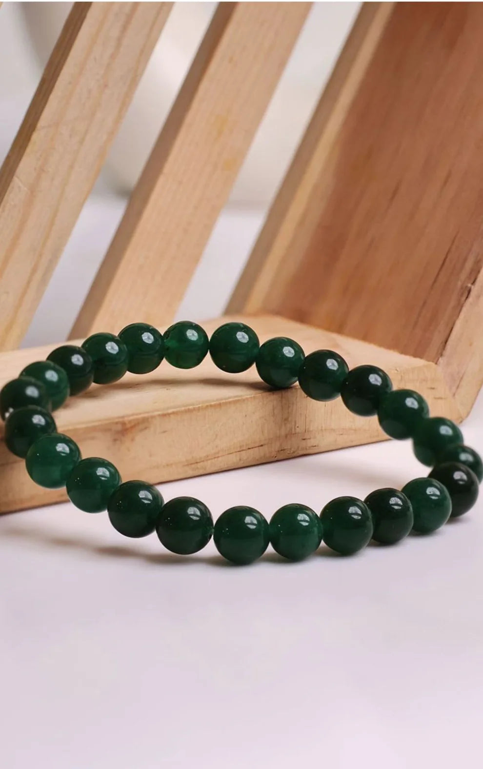 Green Jade Bracelet - For Sharp Mind & Academic Success