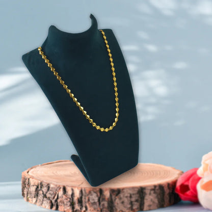 Gold Platted Necklace Handmade Brass Chain
