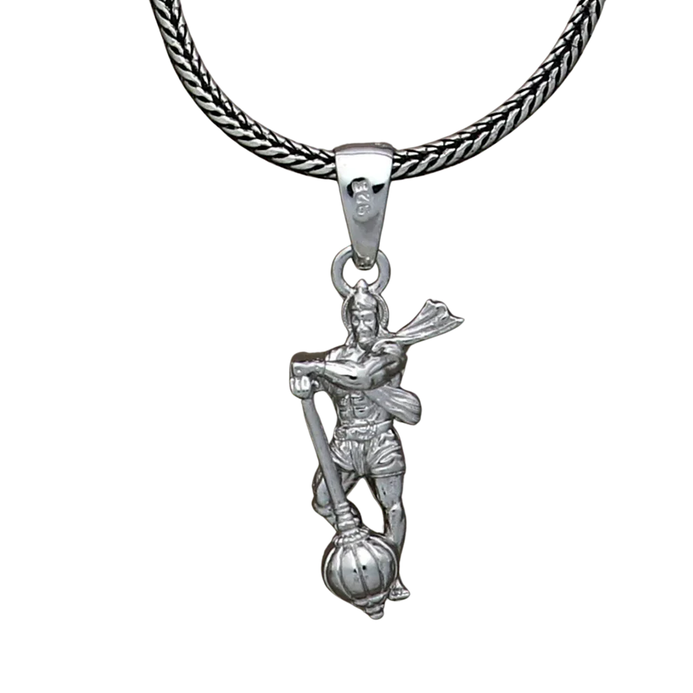 Hanuman Ji Pendant with Gada Religious Jewellery for Men and Women