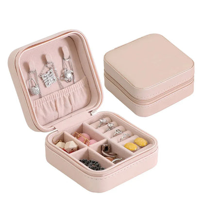 Mini Leather Jewellery Box for Travel & Storage
