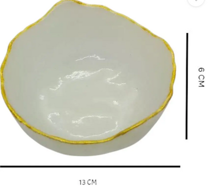 Money Bowl with Raw Pyrite (150 to 200 gram) | Selenite Bowl for Vastu & Wealth Decorative Showpiece - 12 cm  (Crystal, Beige)