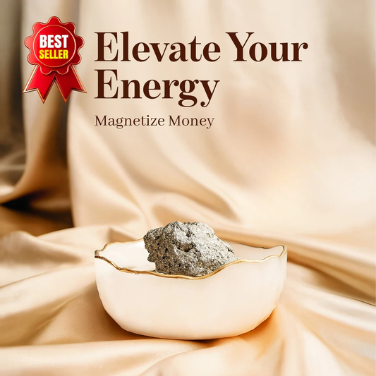 Money Bowl with Raw Pyrite (150 to 200 gram) | Selenite Bowl for Vastu & Wealth Decorative Showpiece - 12 cm  (Crystal, Beige)