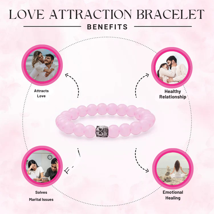Love Attraction Bracelet (Original Rose Quartz)