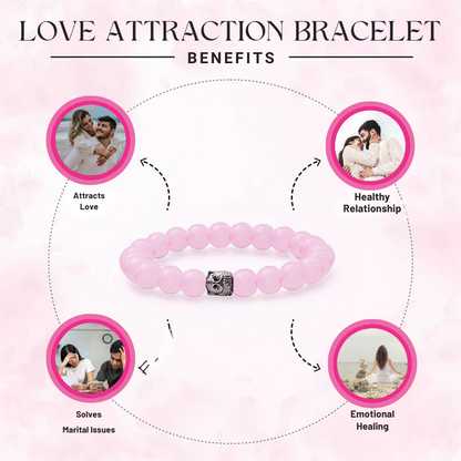 Love Attraction Bracelet (Original Rose Quartz)
